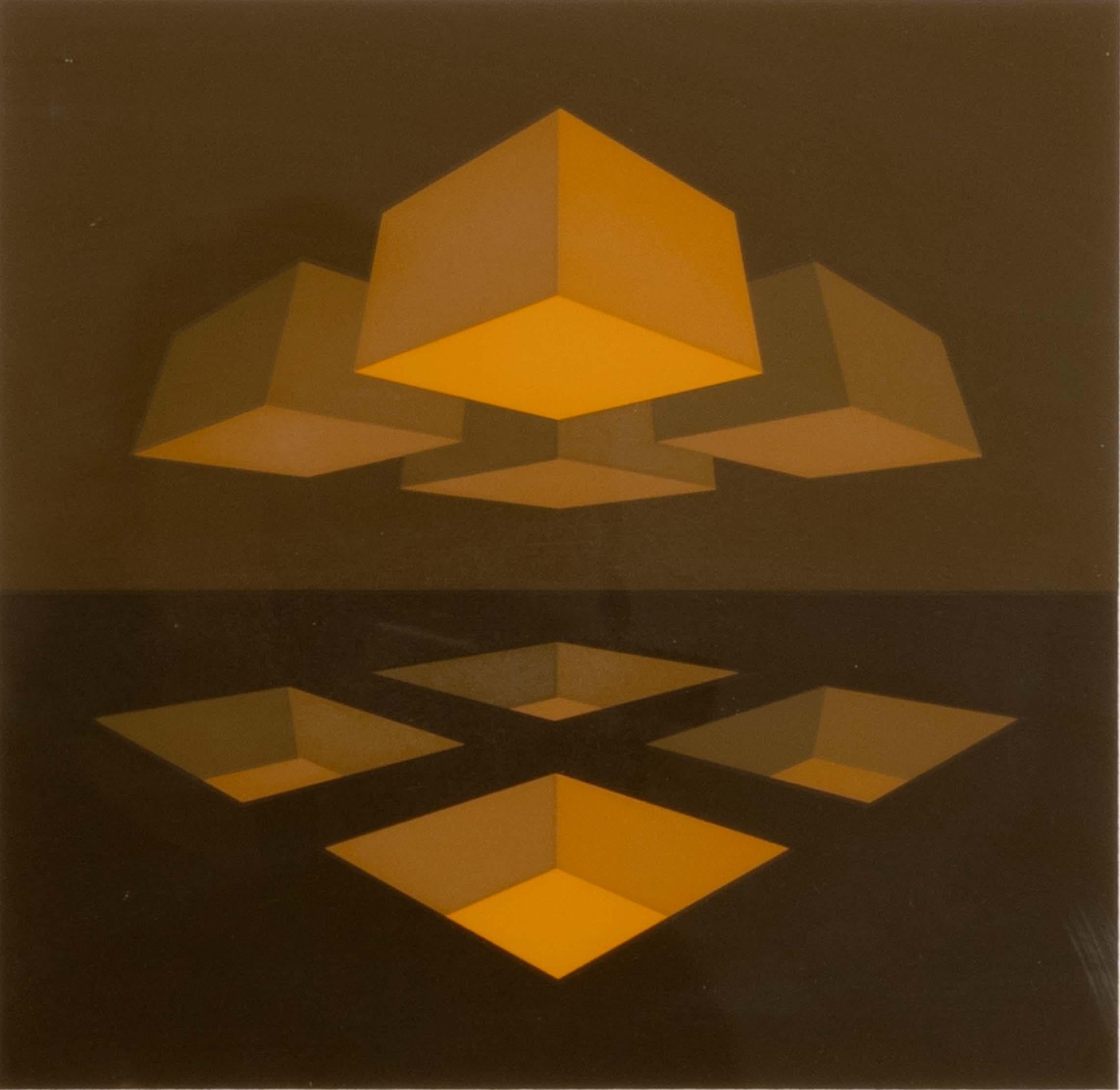 Brian Halsey Theon 5th State Signierte Op-Art- Serigraphie AP VI/X Gerahmt 1978 (amerikanisch) im Angebot