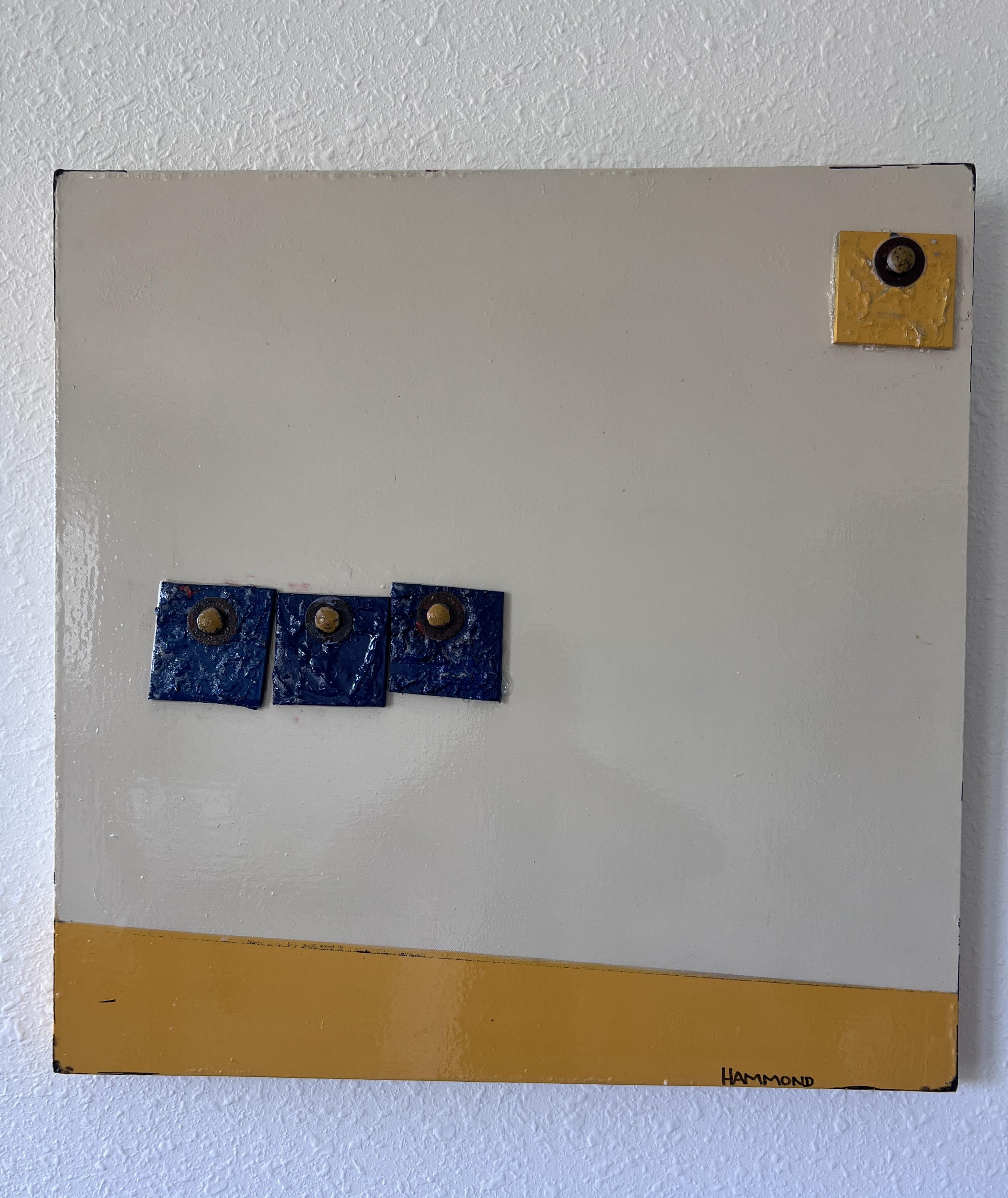 American Artist Brian Hammond Textured Contemporary Abstract Painting on board For Sale 1