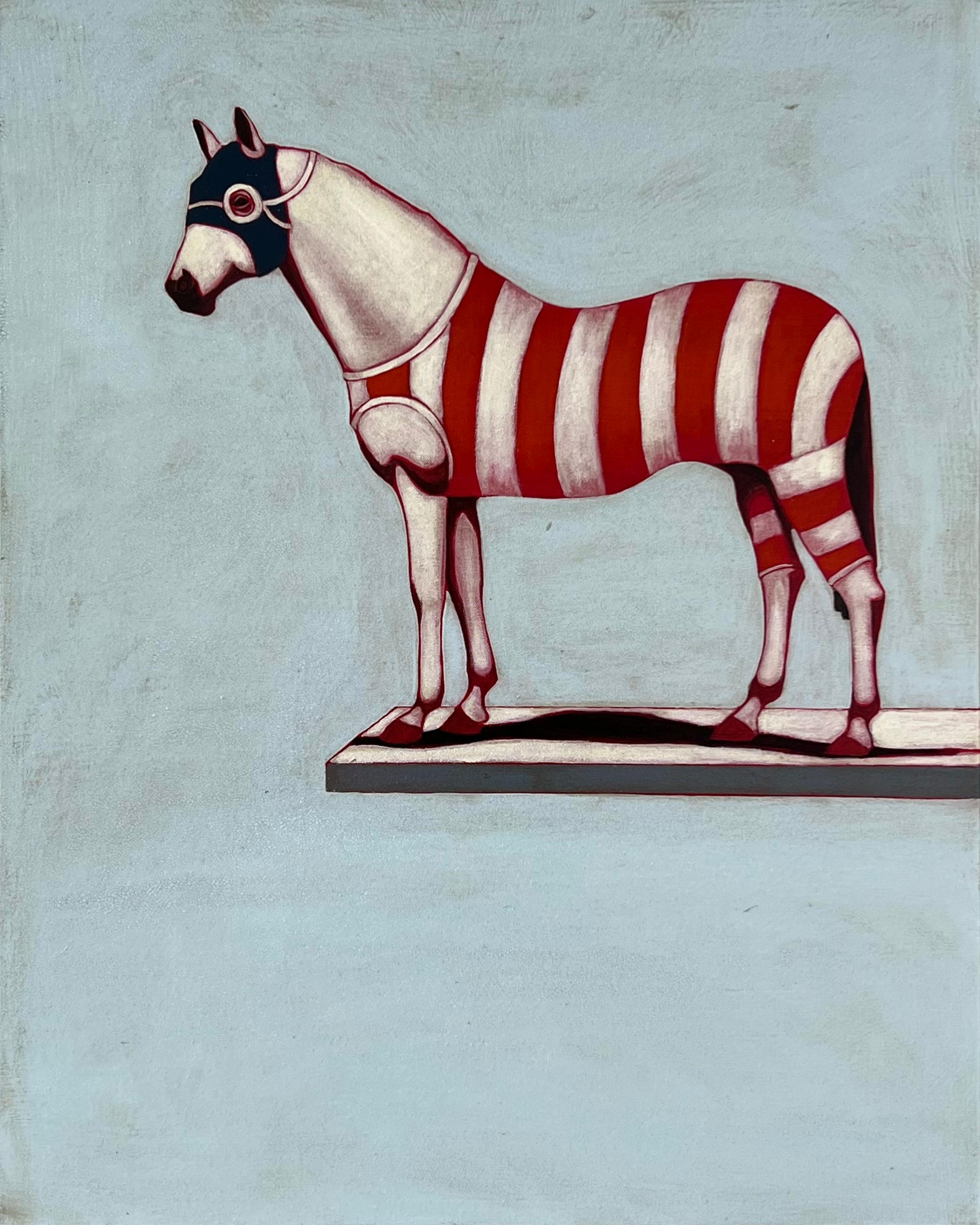 Brian Hibbard Animal Painting – Diving Pferd 25