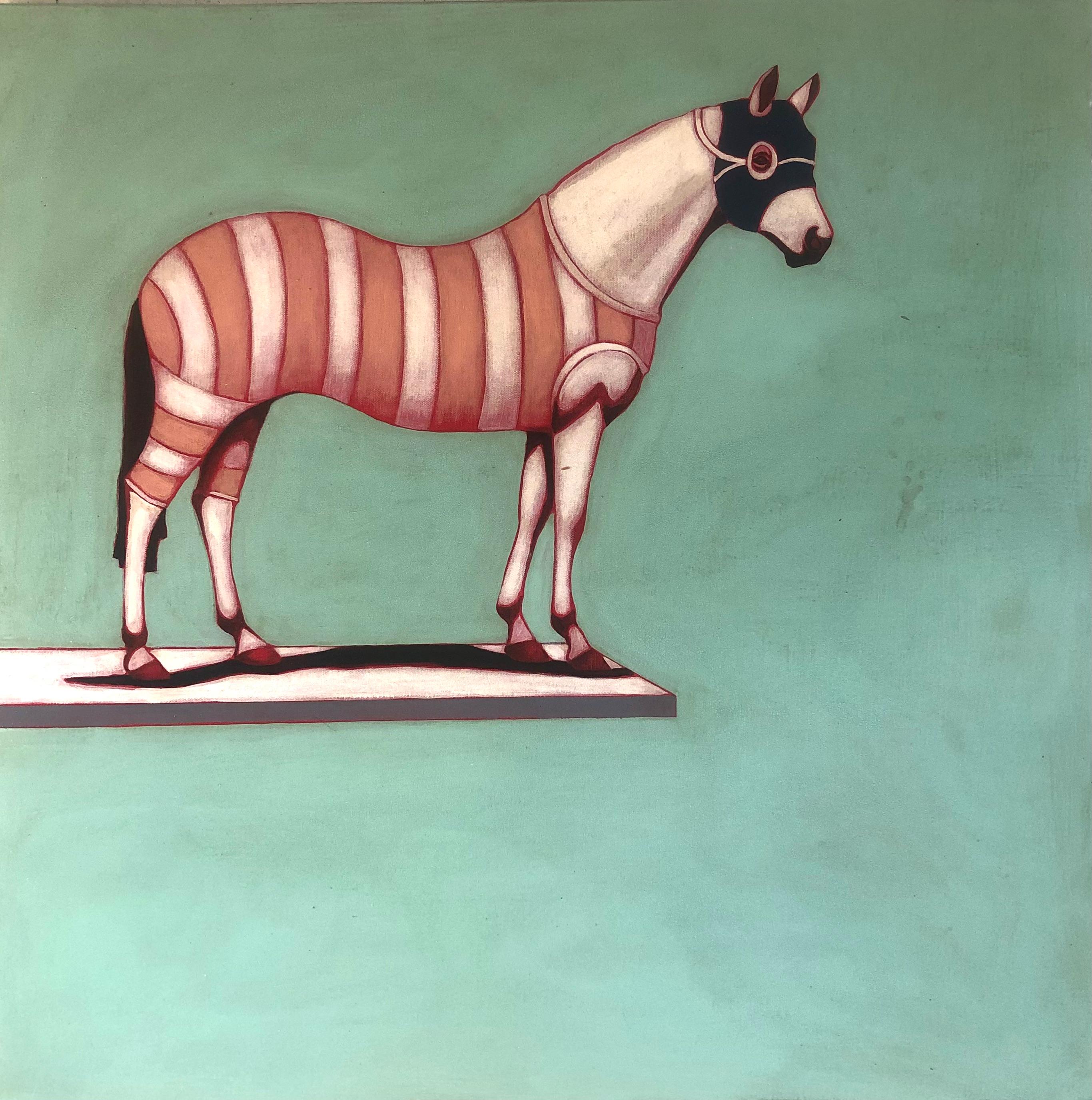 Brian Hibbard Animal Painting – Diving Pferd 26