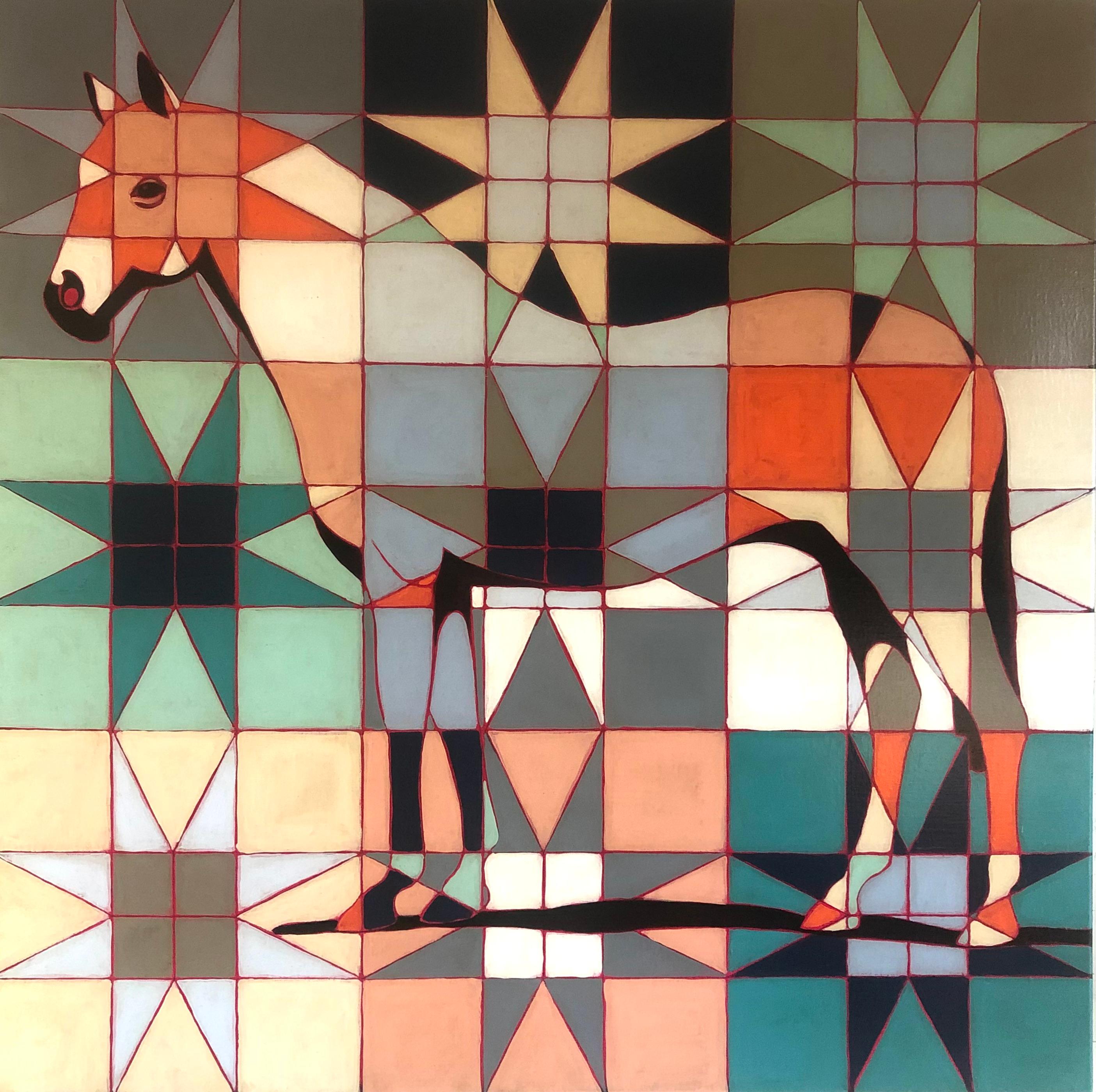 Brian Hibbard Animal Painting – Pferd 609