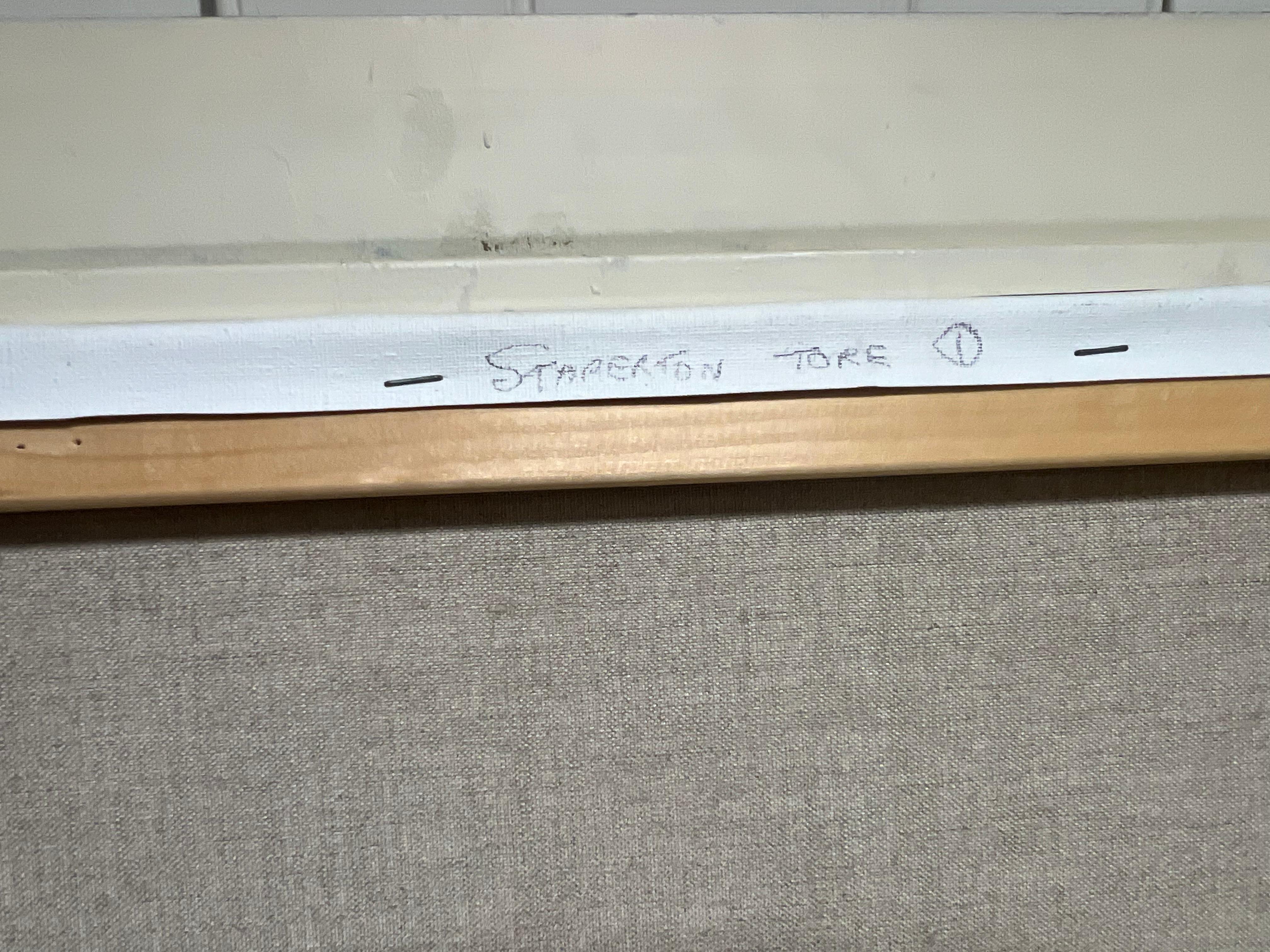 Grande dipinto a olio britannico Pony su Dartmoor Brughiera Collina Ruscello Erica in vendita 4