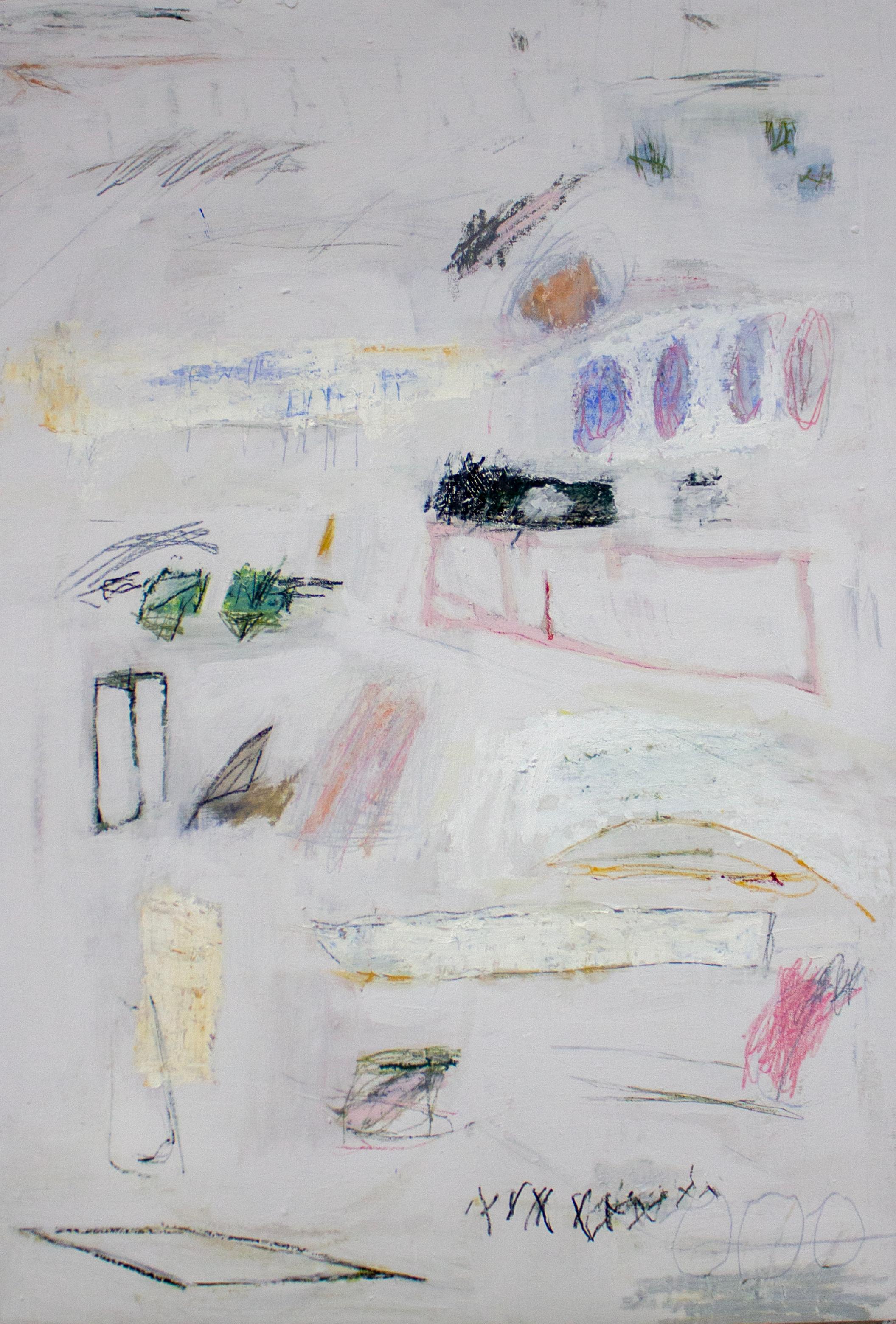 Abstract Painting di Brian Jerome - Una sfocatura di viaggi, eventi e ritorni alla forma necessari