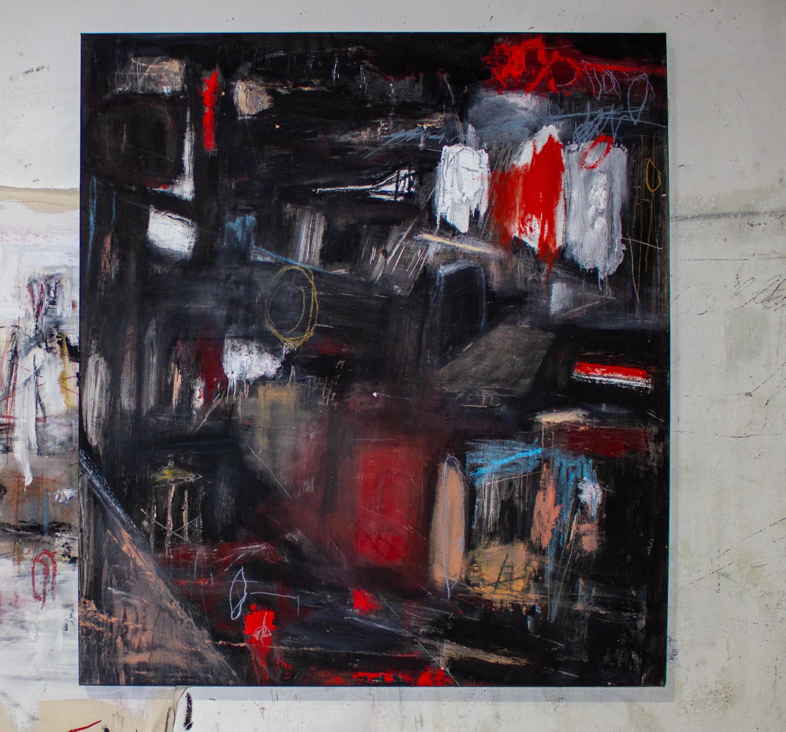 An Ever Increasing Weight of Burden and Unescapable Compassion - Painting by Brian Jerome
