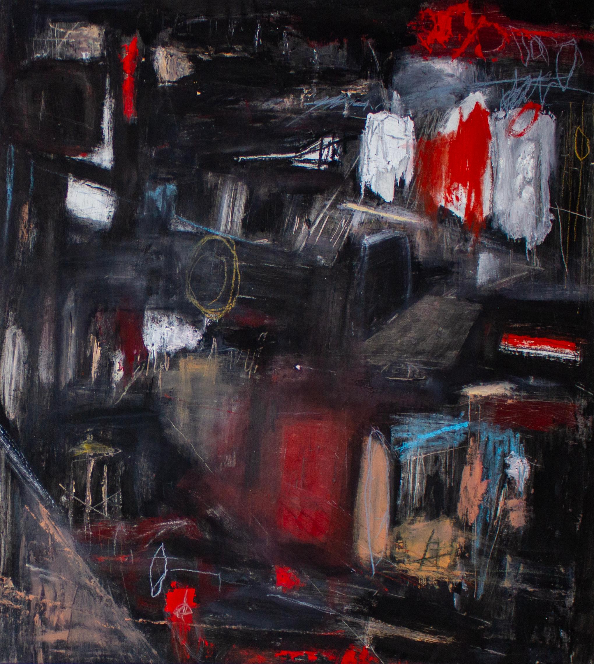 Brian Jerome Abstract Painting - An Ever Increasing Weight of Burden and Unescapable Compassion