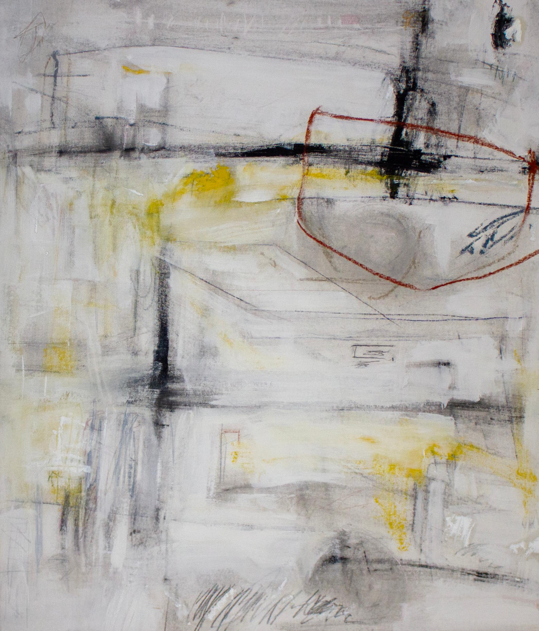 Abstract Painting di Brian Jerome - Tentativo di afferrare ciò che il vetro non può contenere