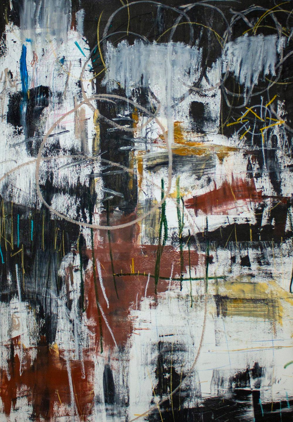 Brian Jerome Abstract Painting - Bedlam of Man