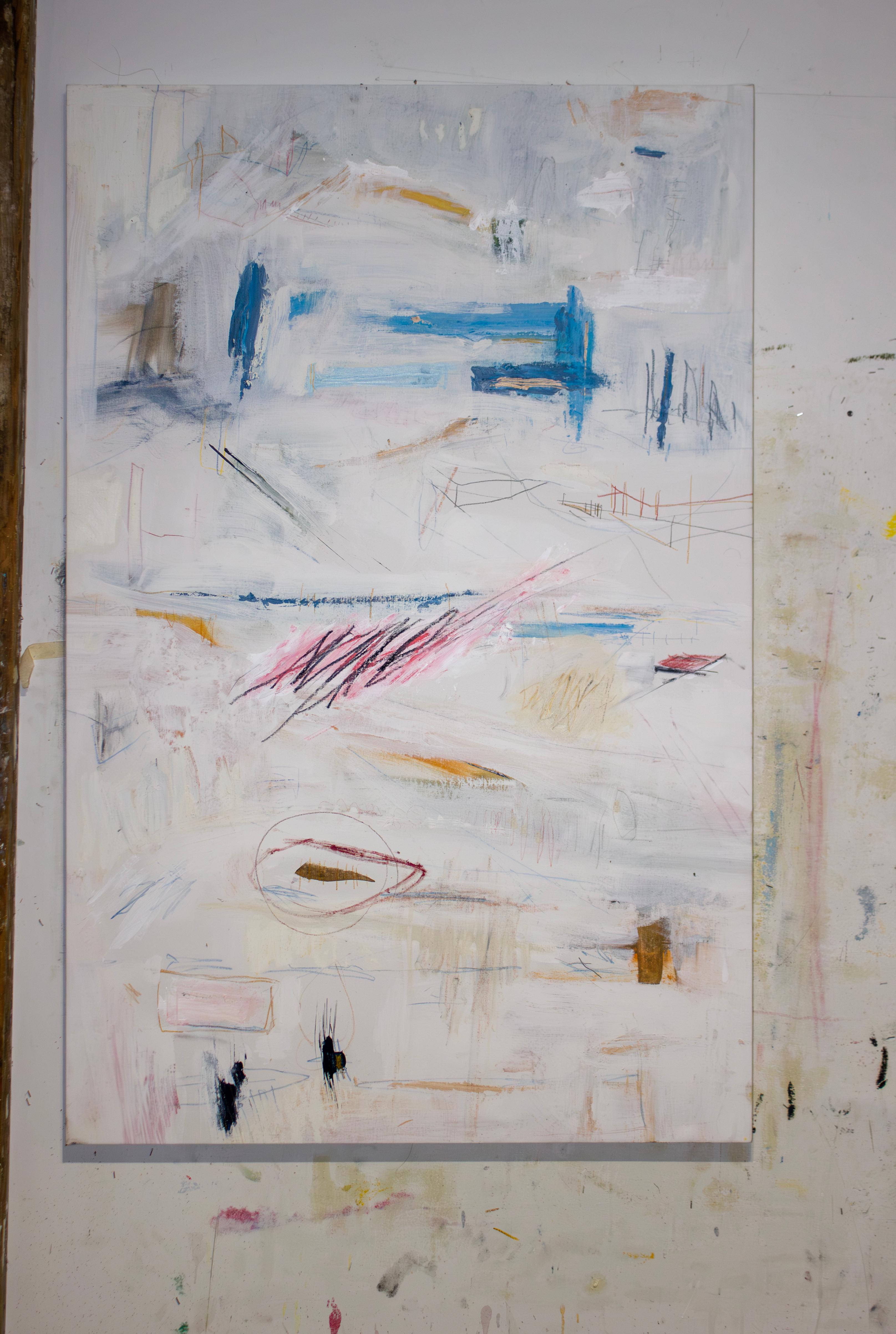 Every Direction, Horror and Infection; The Still Silence Breathed a Terror on My - Painting by Brian Jerome
