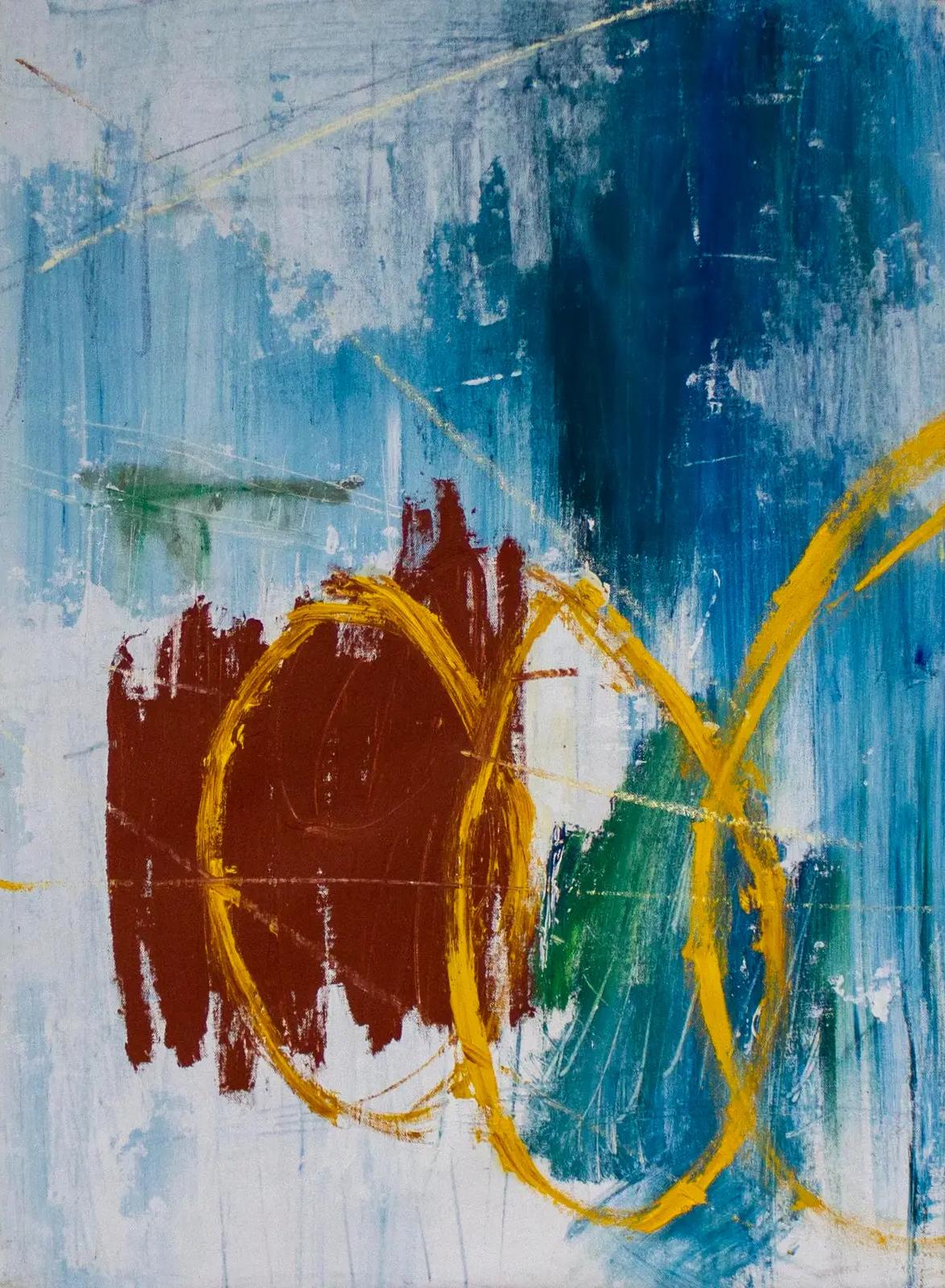 Brian Jerome Abstract Painting - Is It Here? We Are Now