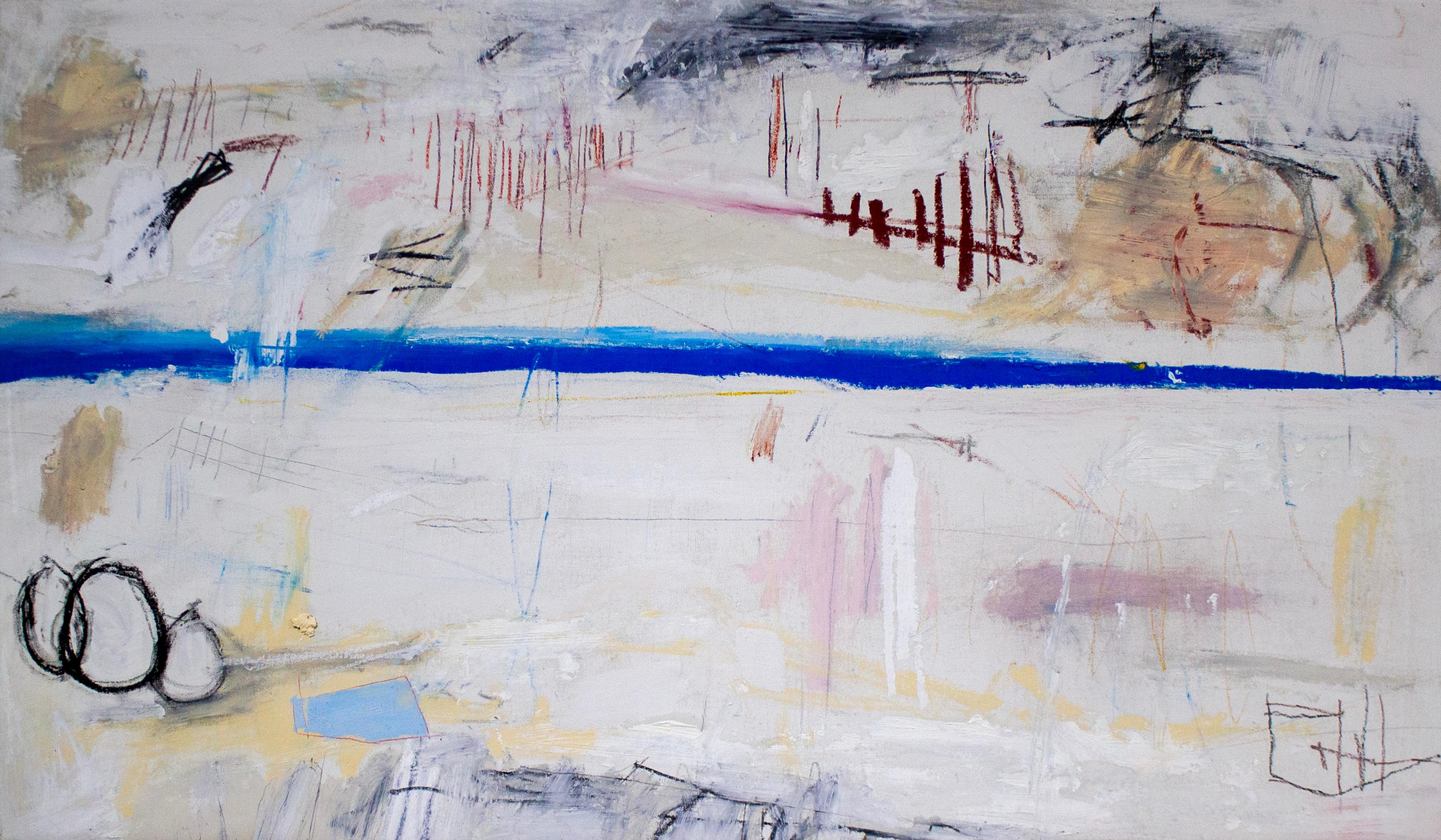 Brian Jerome Abstract Painting - Taking the Opportunity to Breathe and Exhale; A Brief Respite