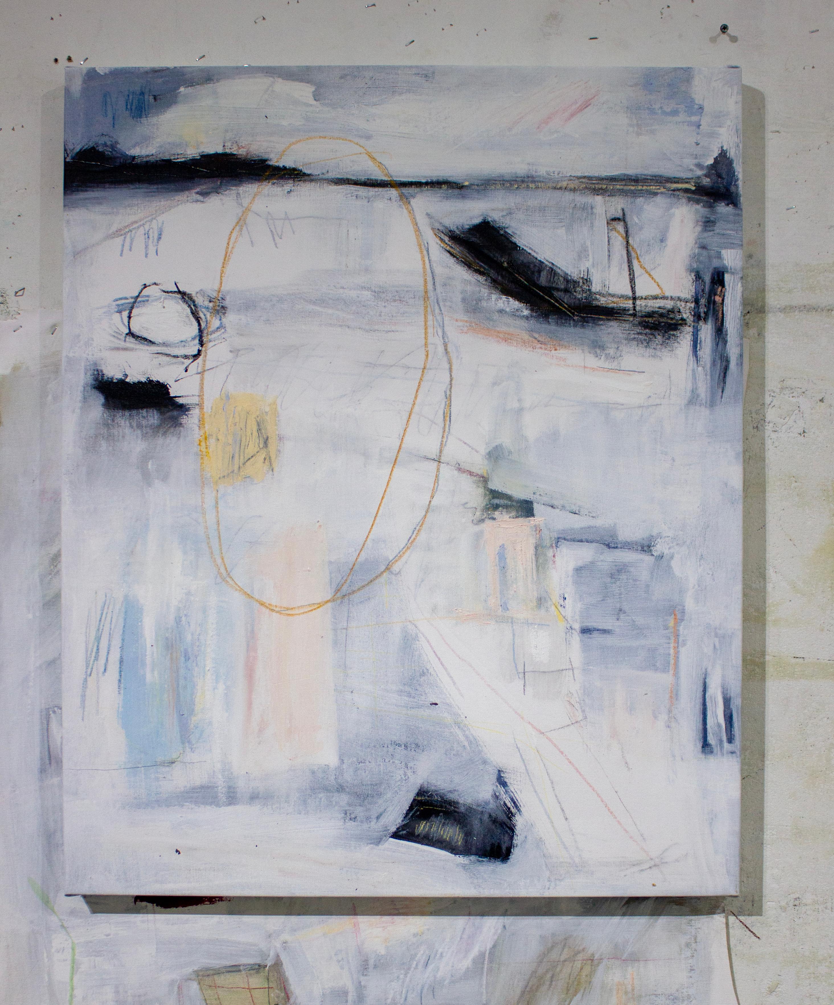 “There” Seemed Far Away and Close to “Here” - Painting by Brian Jerome