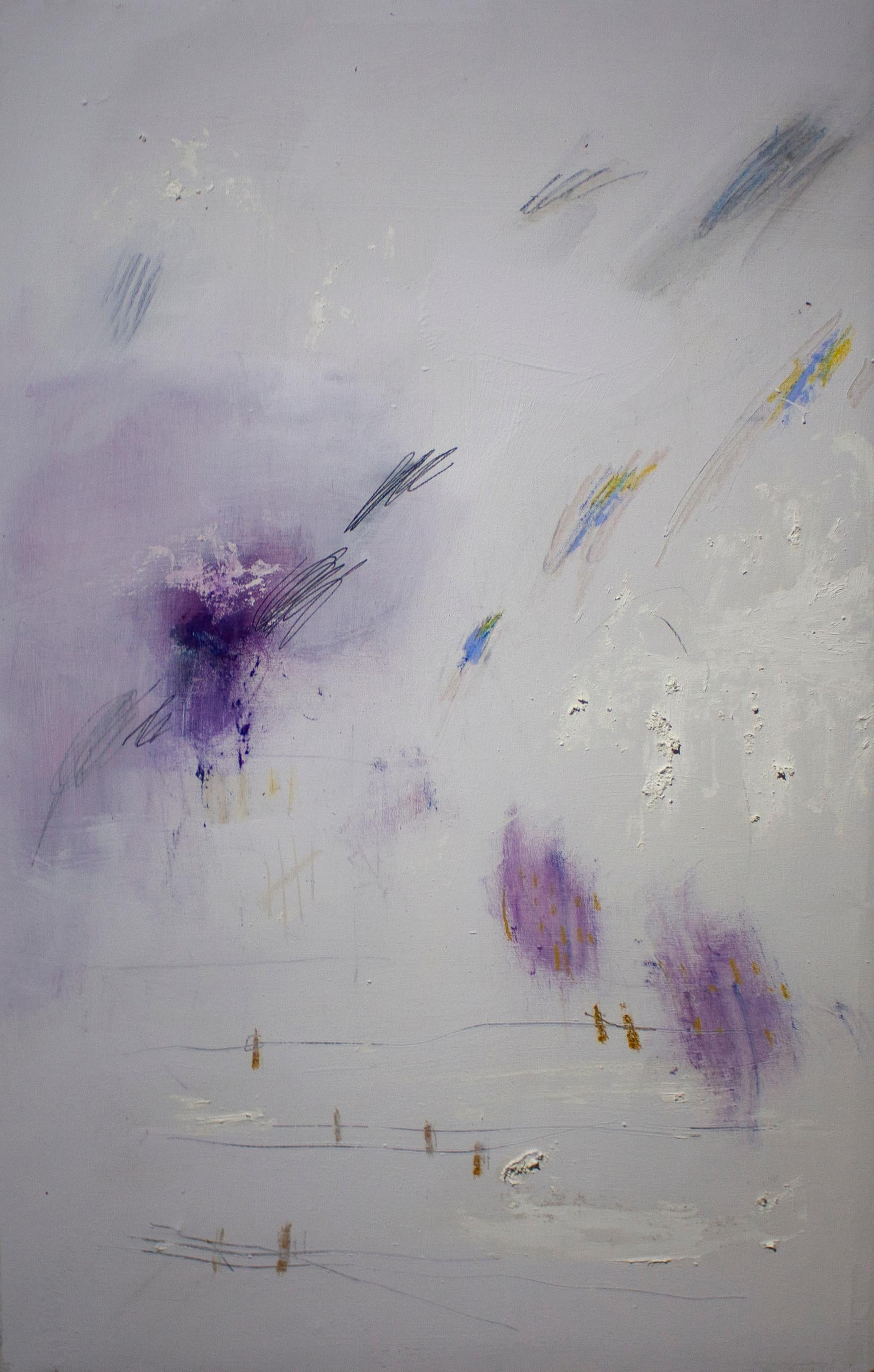 Brian Jerome Abstract Painting - This Instant, This Moment, There is Everything; Bursting and Still