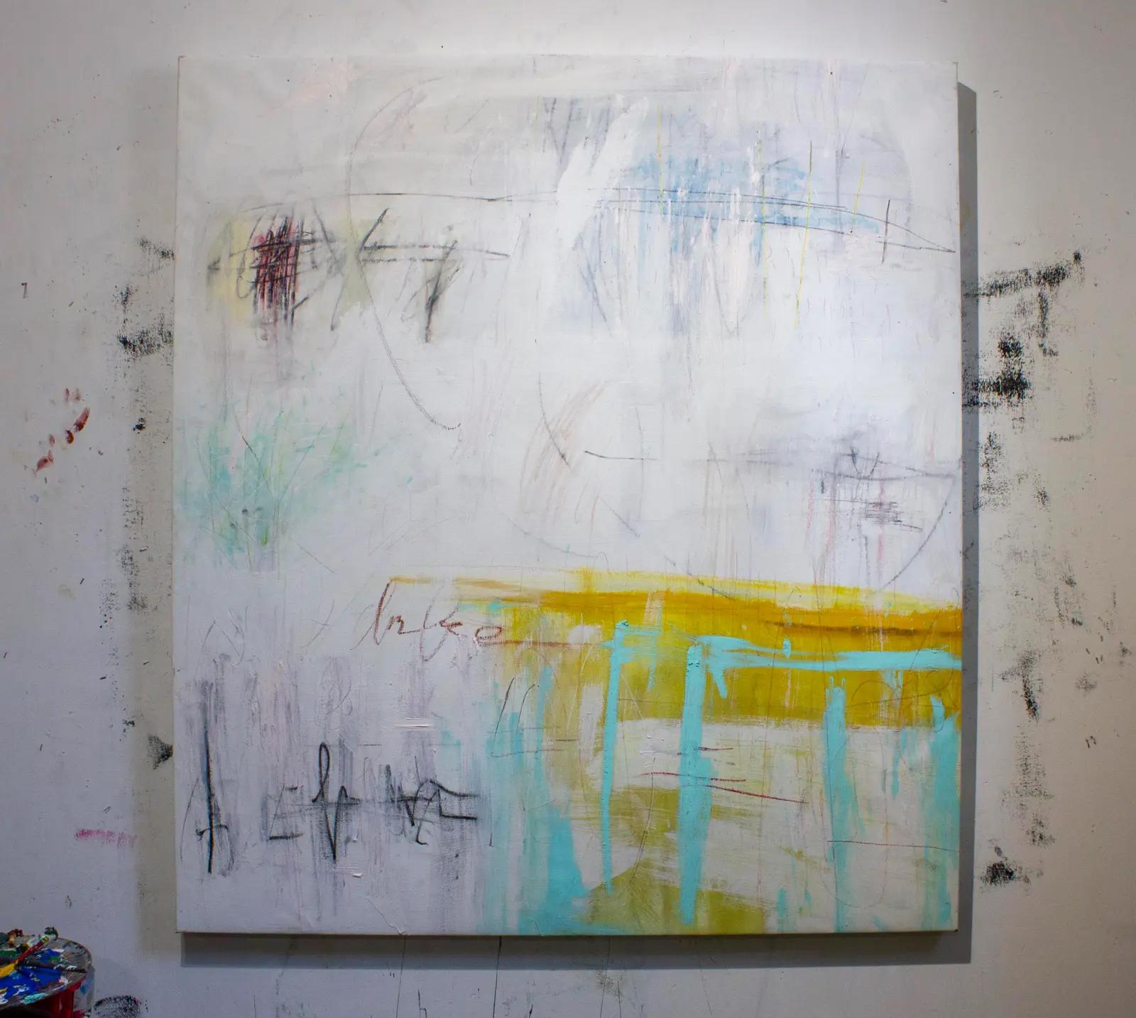 Abbiamo aspettato mentre si avvicinava, sussurrando - Painting di Brian Jerome