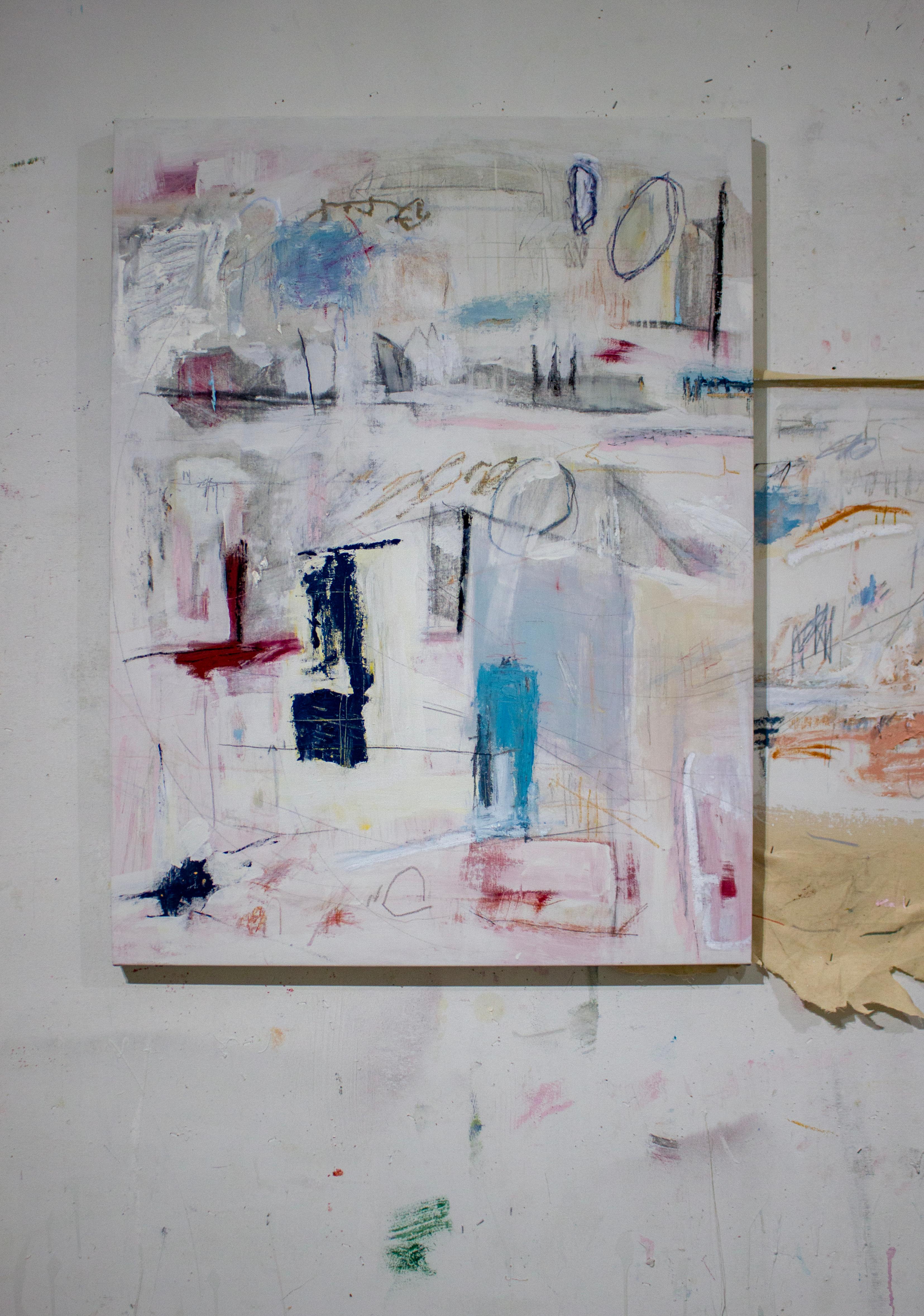 Ser Testigo de la Presencia de Observar al Observador de lo Incognoscible - Mixed Media Art Abstracto de Brian Jerome