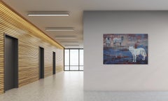 "All Sales are Final" (2025) Animal Still-Life, Oil and Wax Painting on Cotton