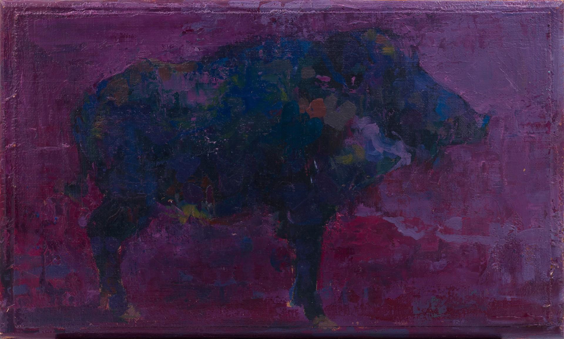 "Besos de mariposa para ti nº 1" - Óleo sobre lino Pintura figurativa de animales 2018