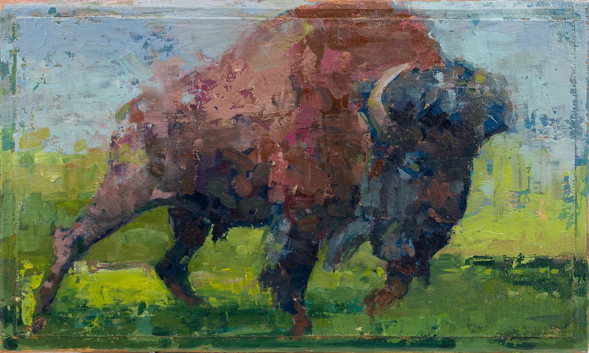 "Besos de Mariposa para Ti #4" - Óleo sobre Lino Pintura de Animales