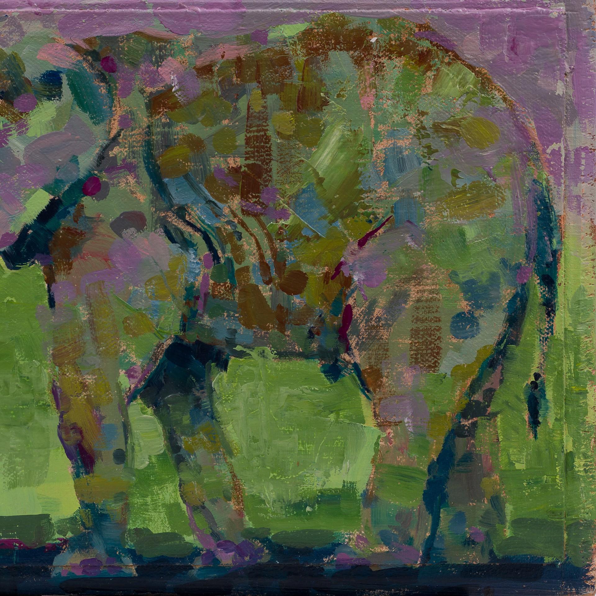 „Schmetterlingskissen für Sie #5“ – Öl auf Leinen, Tiergemälde 2018 (Impressionismus), Painting, von Brian Keith Stephens