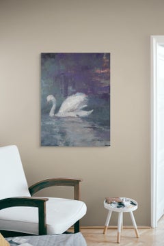 "Búscame un prado" (2024) Retrato impresionista de animal, pintura al óleo y cera