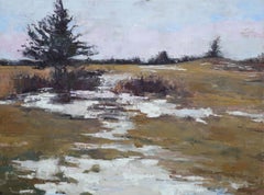 "My Secret Place" (2025) Impressionist Plains Landscape, Oil/Wax on Cotton