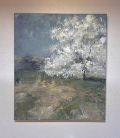 "Sweet Grass" (2025) Impressionist Plains Landscape, Oil and Wax on Cotton