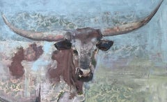 "The Weight of Small Things" (2024) Original Oil painting with Bull