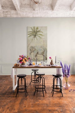 "Tip Of Your Tongue" - Oil And Wax Elephant Figurative Painting 2025