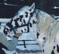 "Camminare alla fermata dell'autobus" (2025) Natura morta animale, pittura a olio e cera