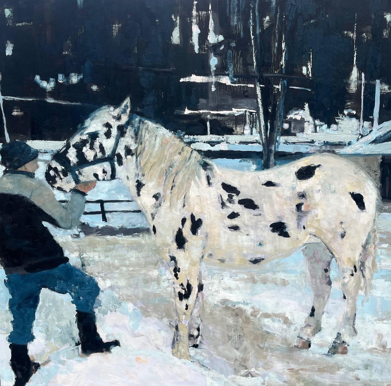Animal Painting di Brian Keith Stephens - Camminare fino alla fermata dell'autobus