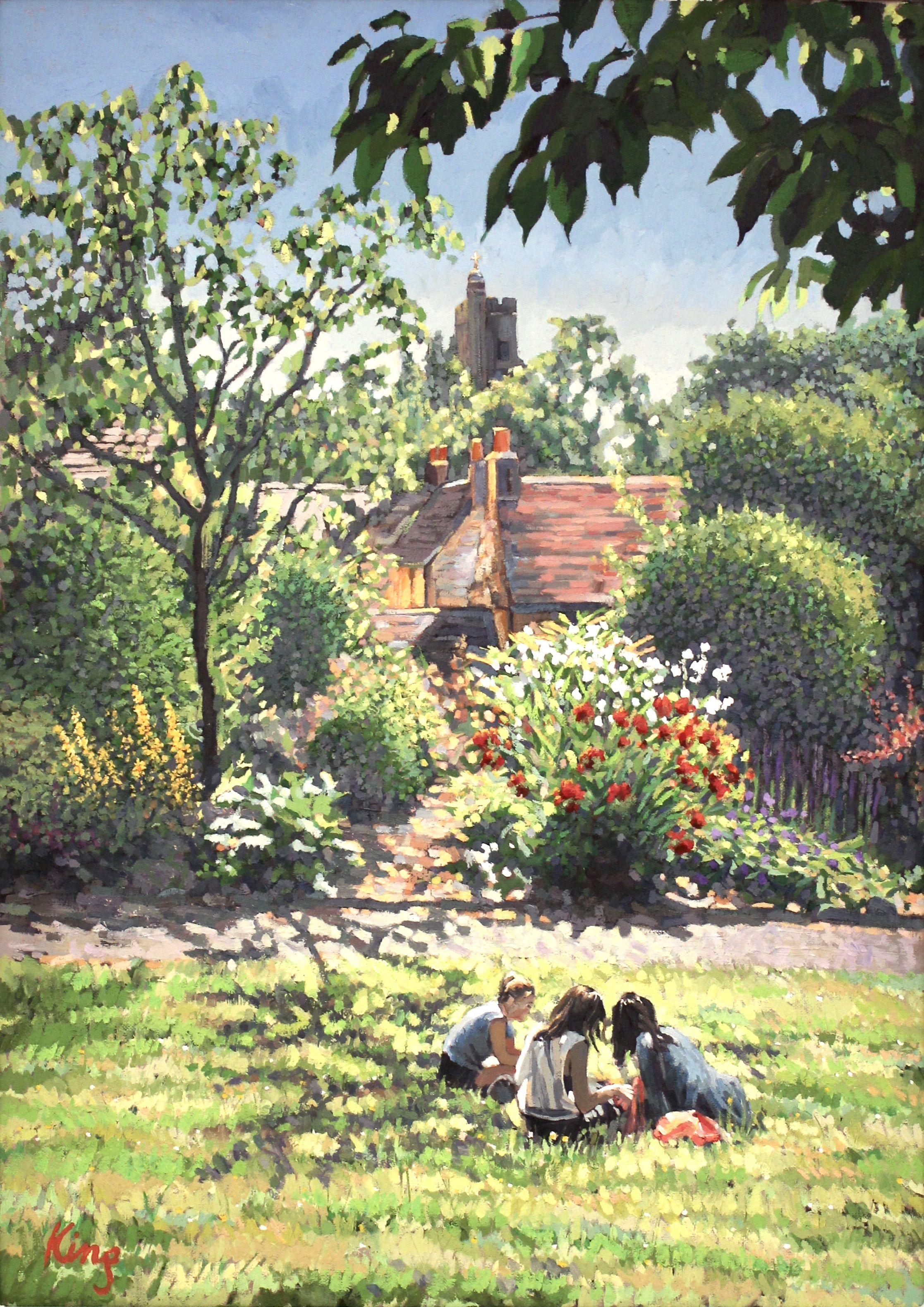 Estate da qualche parte, Pittura, Olio su tela - Painting di Brian King