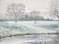 Winter in Kent, Painting, Oil on Canvas