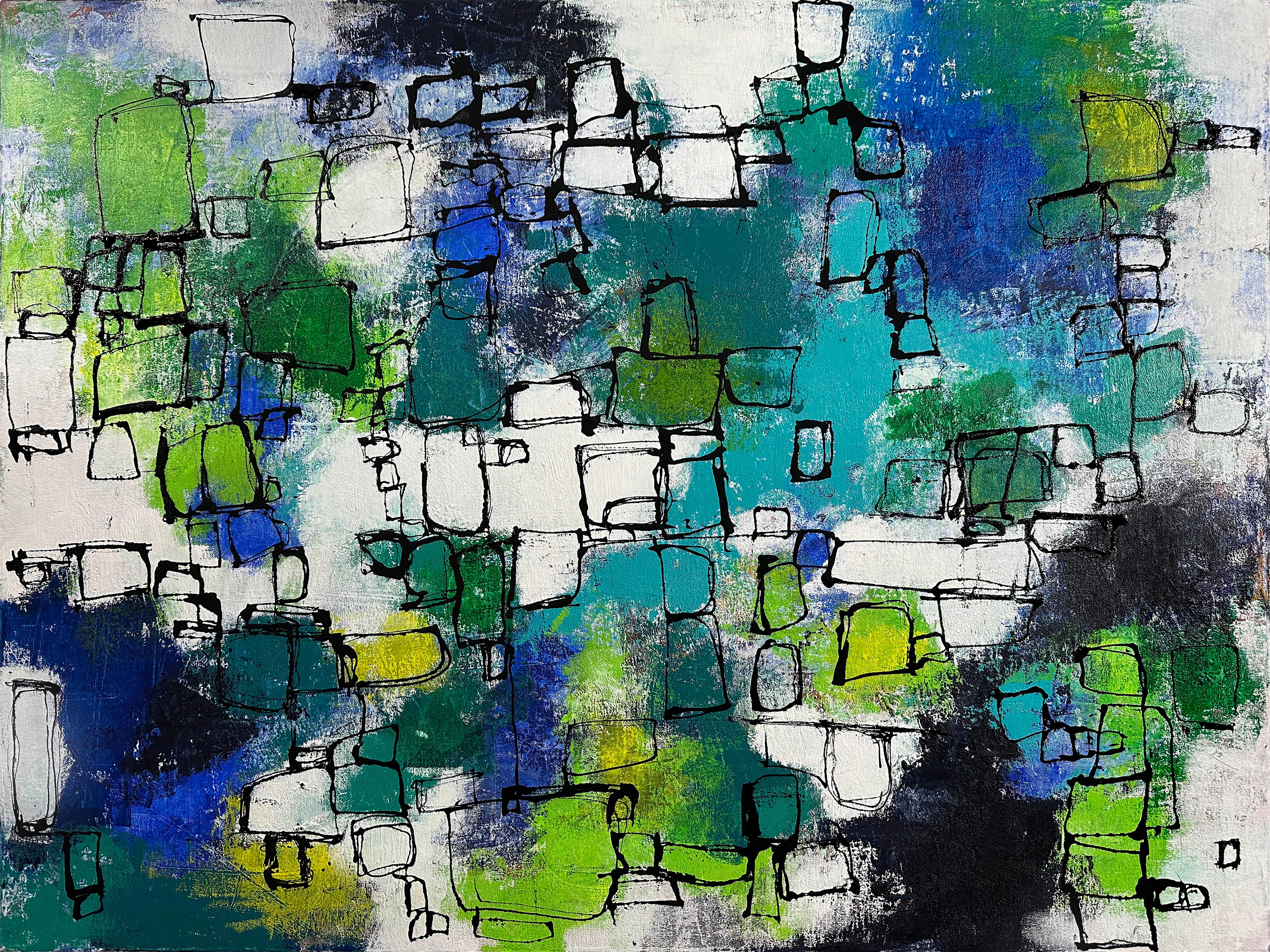 Brian Kirchoff Abstract Painting - More Captured Color