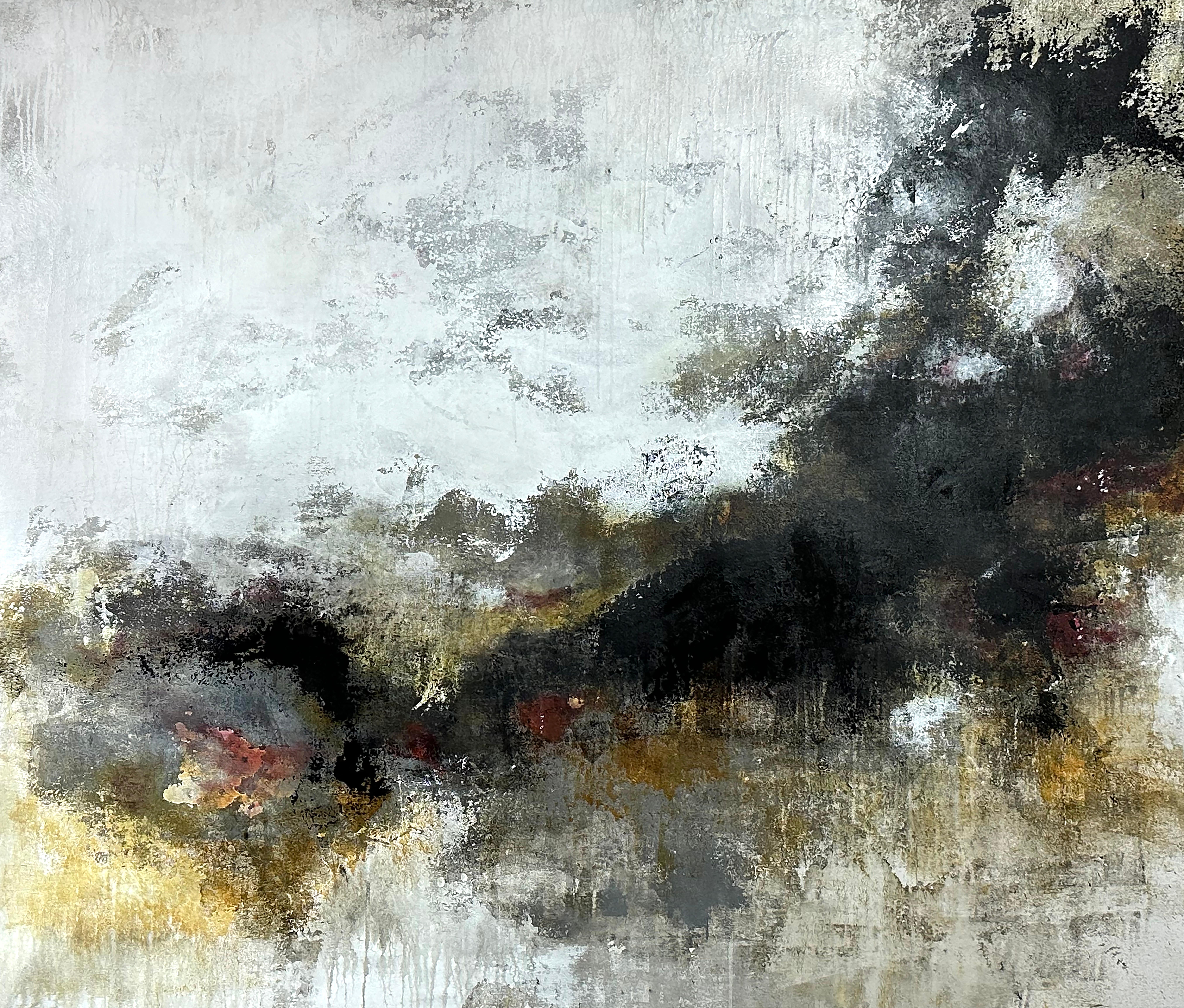 Brian Kirchoff Abstract Painting - Neutral Landscape