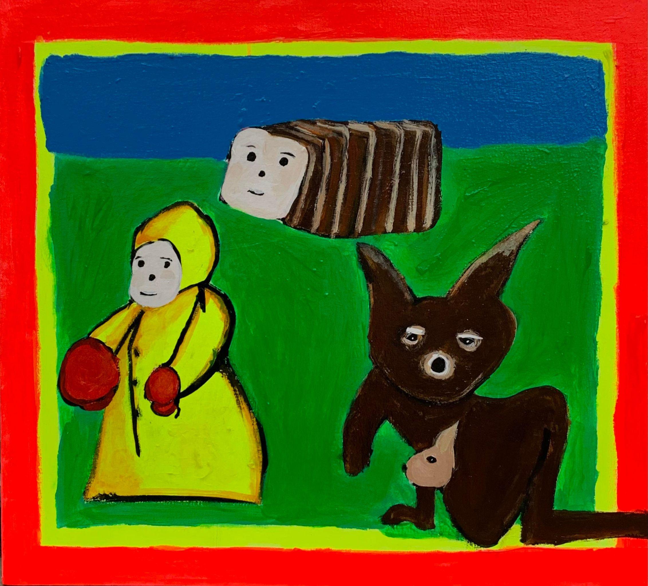 Marron et jaune 1
2022
Acrylique sur toile
24 x 28 pouces

La pratique prolifique de Brian Leo se situe quelque part entre le surréalisme grunge, le pop post-paint et l'école de New York. Son marquage figuratif immédiat s'inscrit dans des contextes