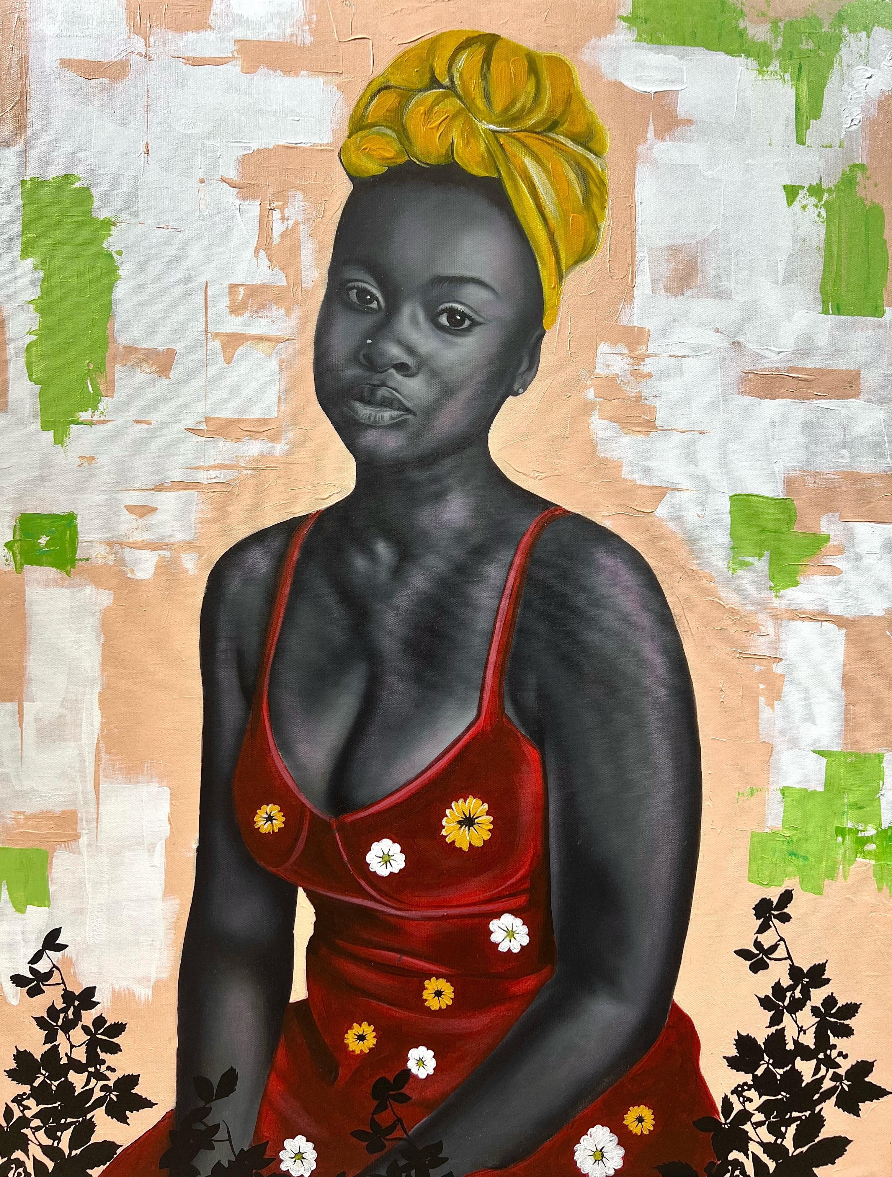 Brian Lister Kansiime Figurative Painting - State of mind