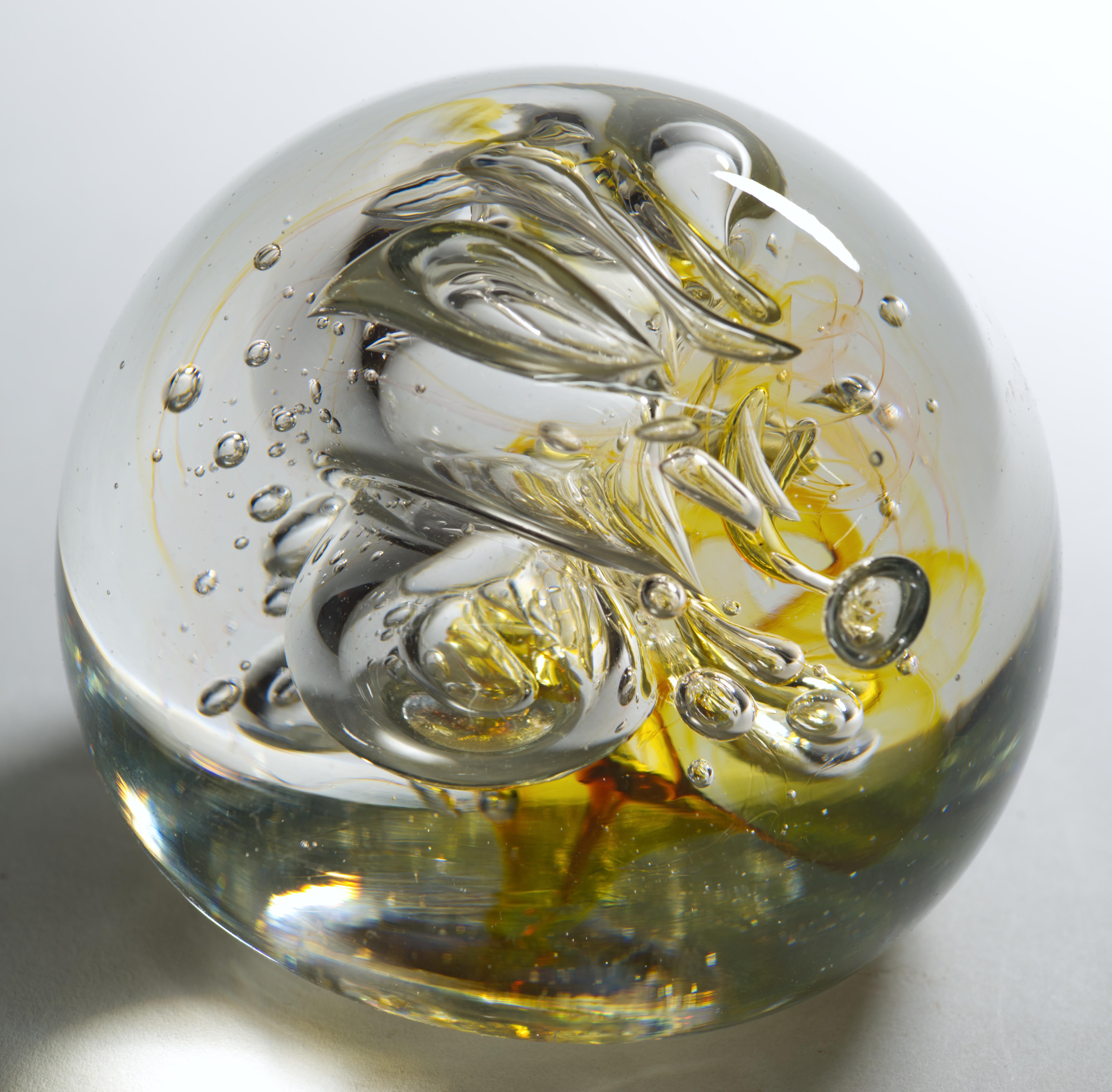 Presse-papiers Brian Lonsway, Toledo OH, American Art Studio Glass, 1980 en vente 3