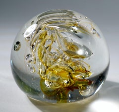 Brian Lonsway Paperweight, Toledo OH, American Art Studio Glass, 1980