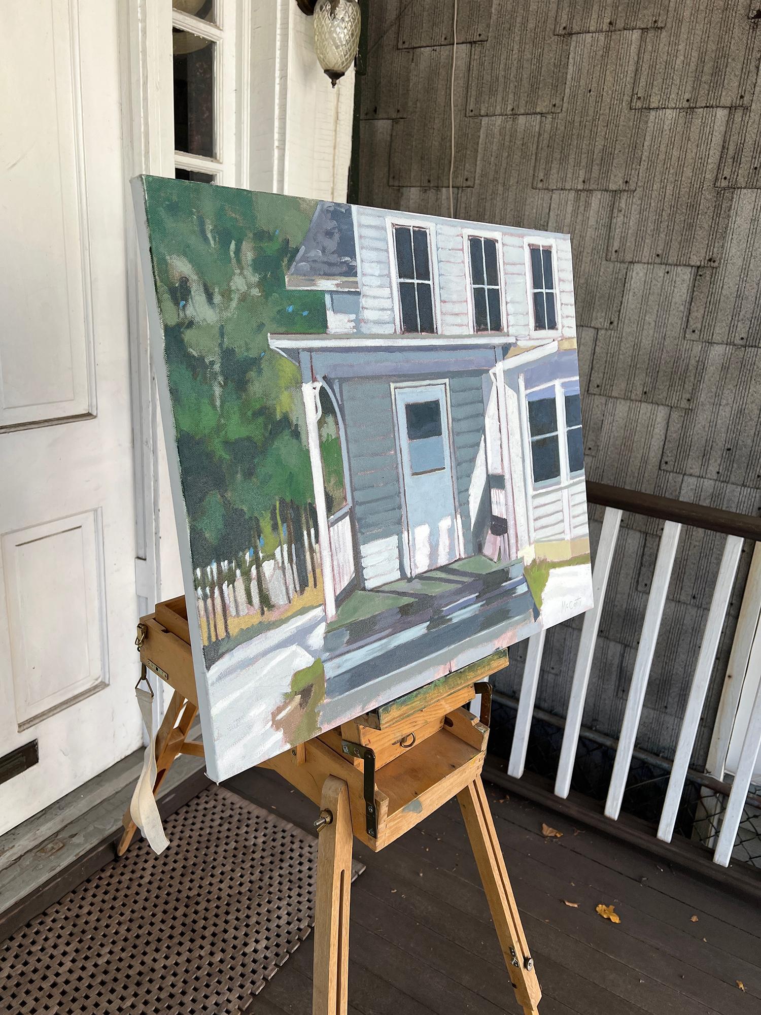 Casa vuota, pittura a olio - Painting di Brian McCarty