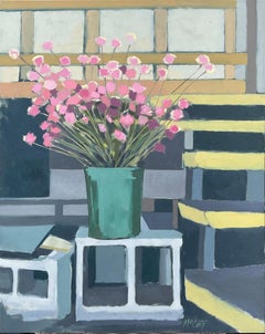 Peinture à l'huile - Fleurs à vendre