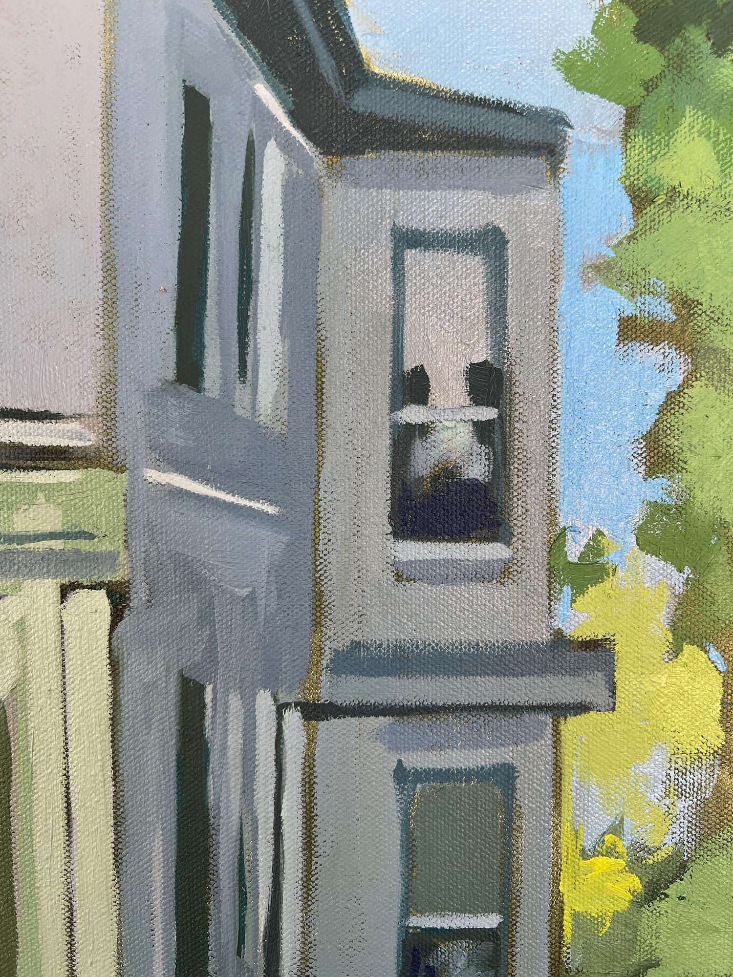 Cercado del porche delantero, Pintura al óleo - Interior Painting Gris de Brian McCarty