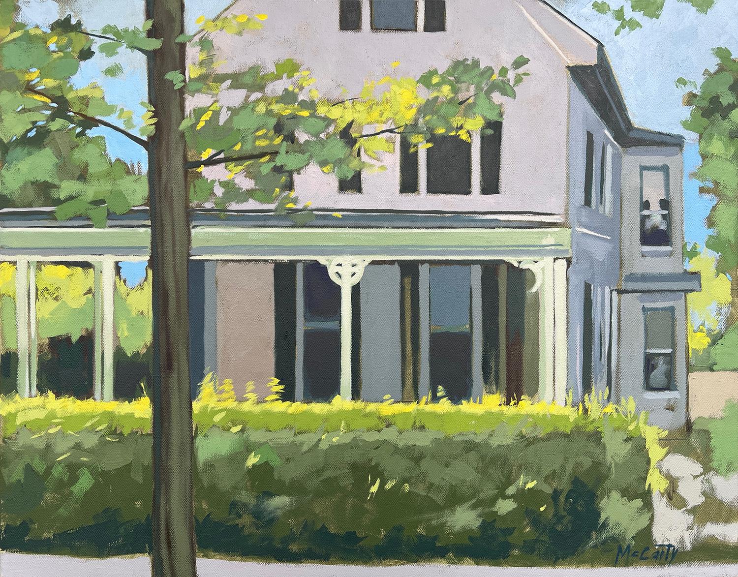 Brian McCarty Interior Painting – Front-Porch, Ölgemälde