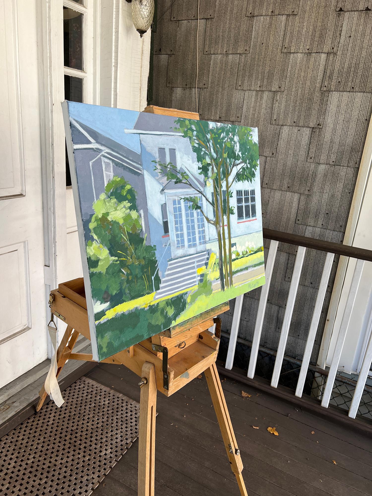 Casa al otro lado de la calle, Pintura al óleo - Painting de Brian McCarty