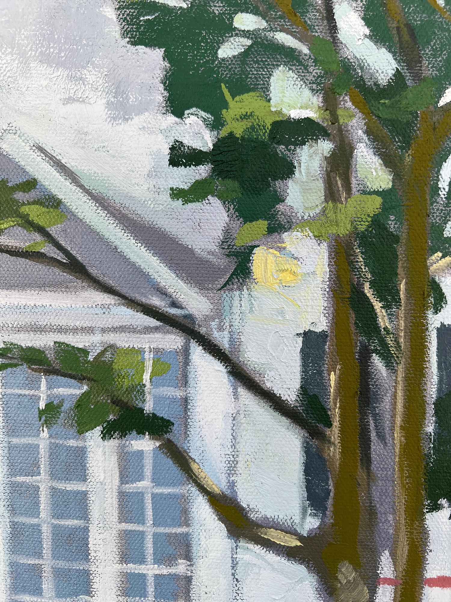 Casa al otro lado de la calle, Pintura al óleo - Interior Painting Gris de Brian McCarty
