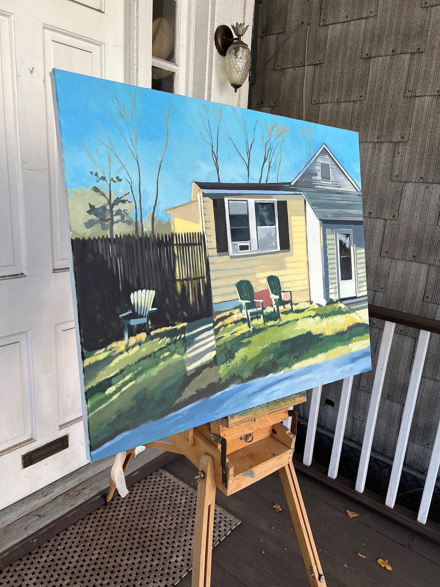 Shady Lawn, Ölgemälde – Painting von Brian McCarty