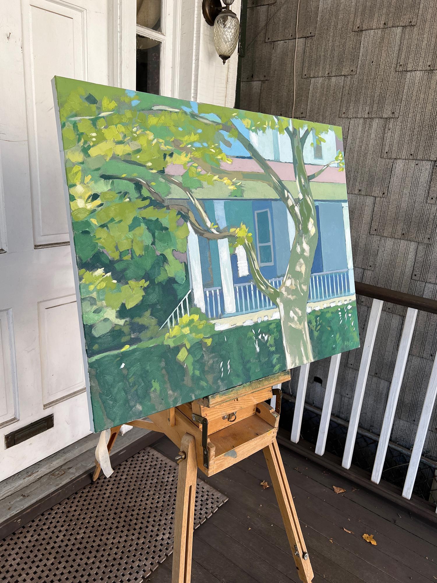 Baum auf der Vorderseite, Ölgemälde (Impressionismus), Art, von Brian McCarty