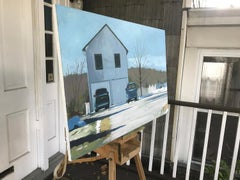 Two Cars, Oil Painting