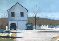 Two Cars, Oil Painting