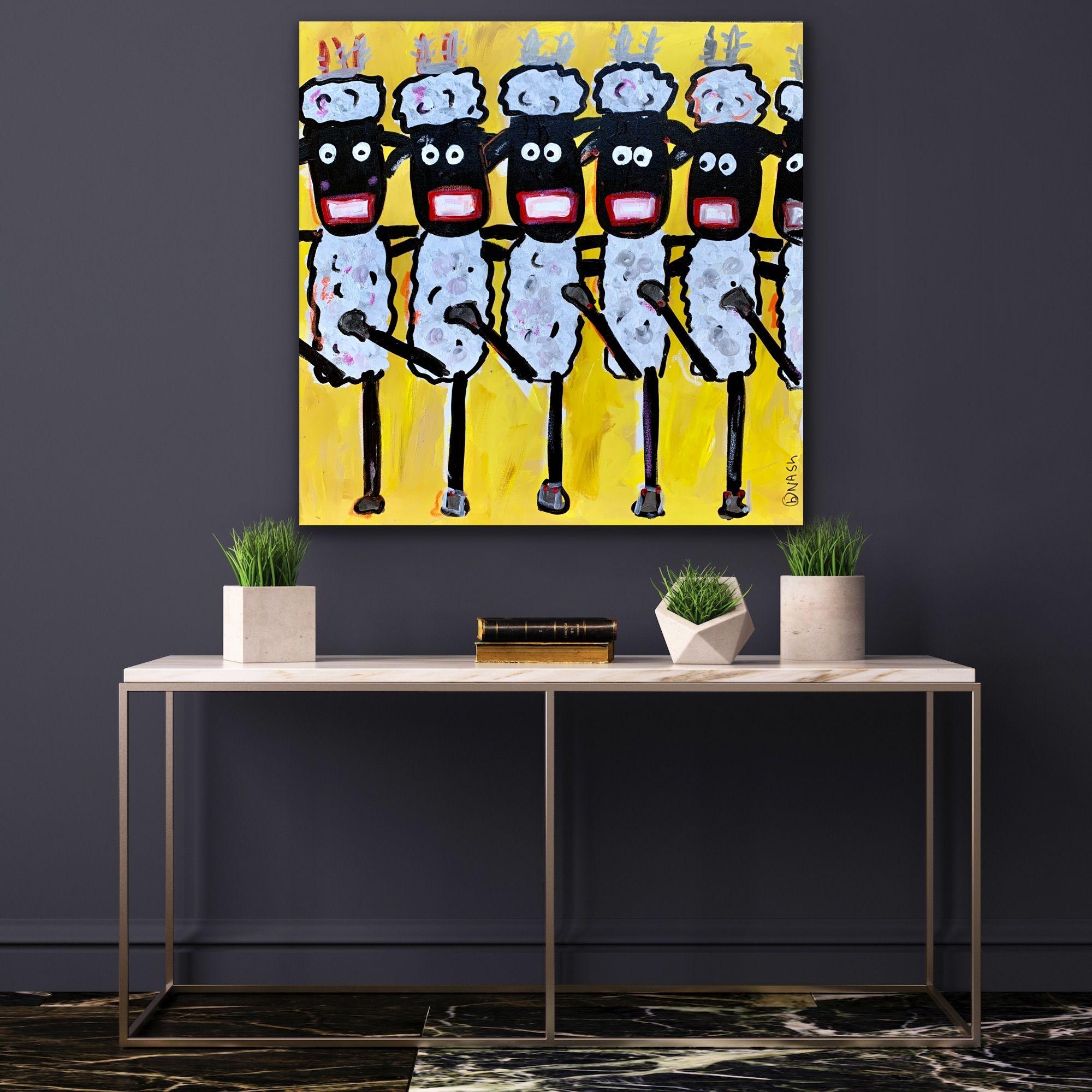 April at the Rockettes, Painting, Acrylic on Canvas For Sale 1