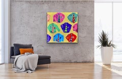 Camicie button down, Pittura, Acrilico su tela