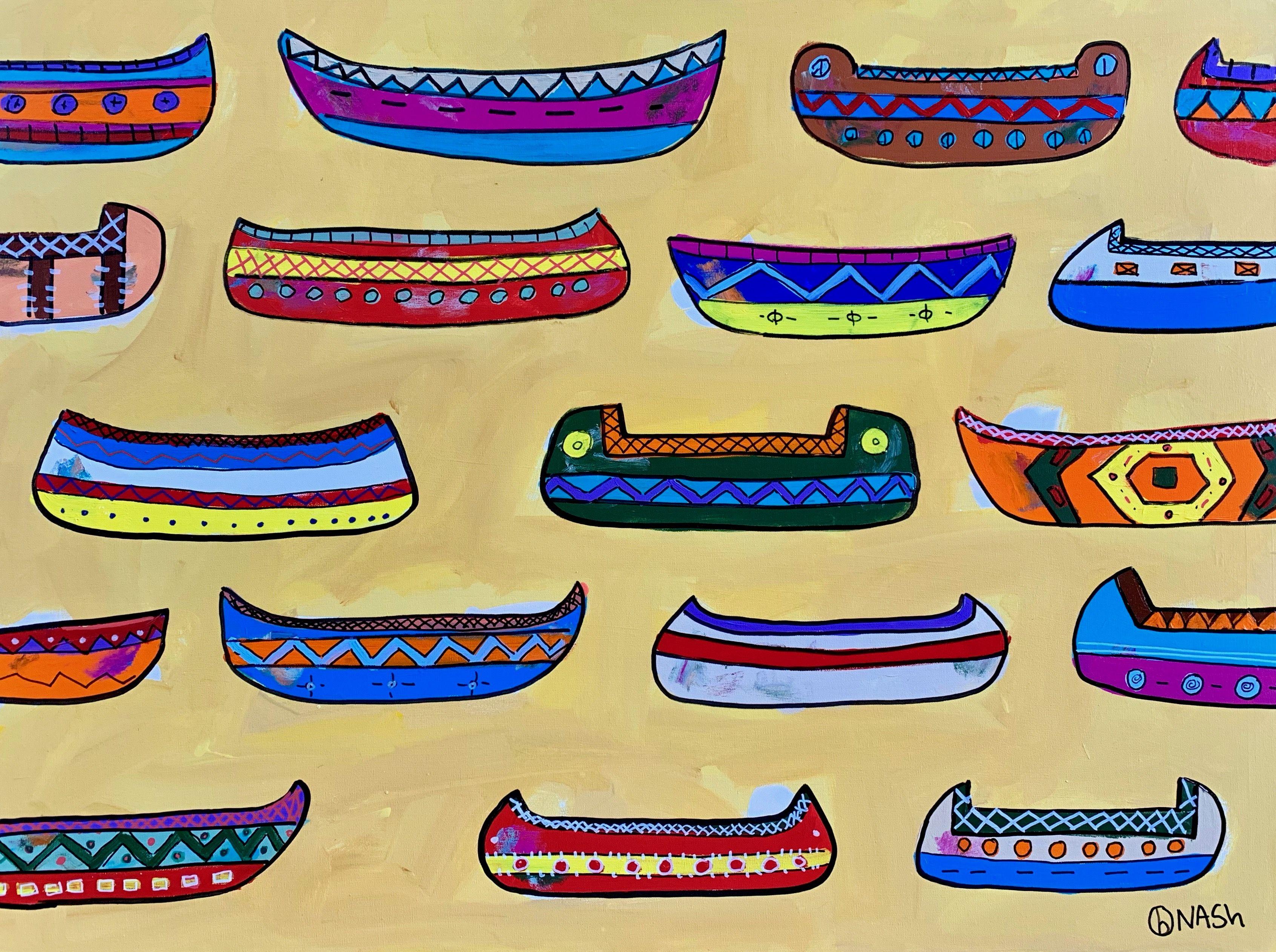 canoe paint designs
